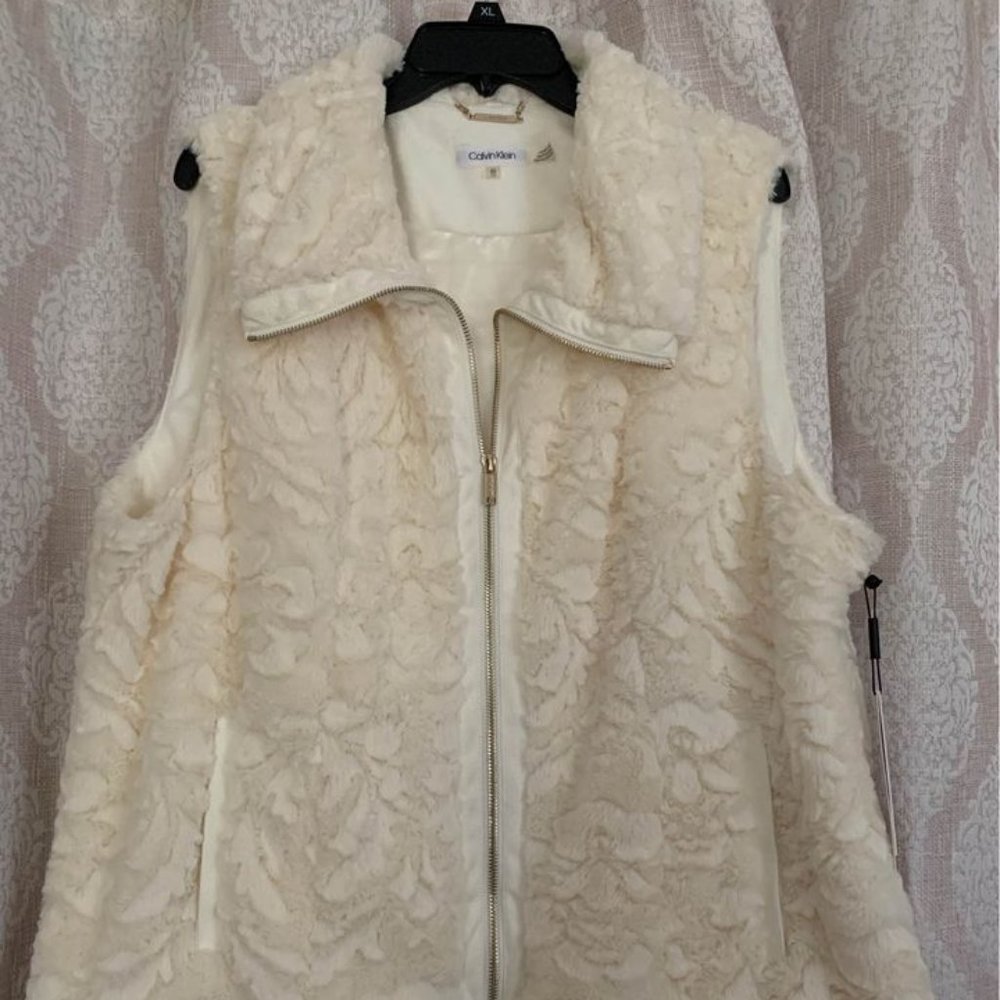 Calvin Klein Faux Fur Vest